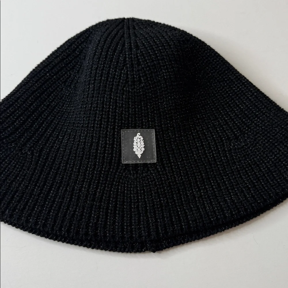 Free People Reflective Bell Beanie Hat Black